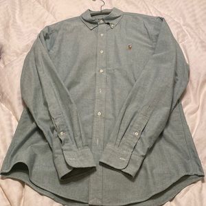 Men's Ralph Lauren Oxford Button Down / Green / Size M